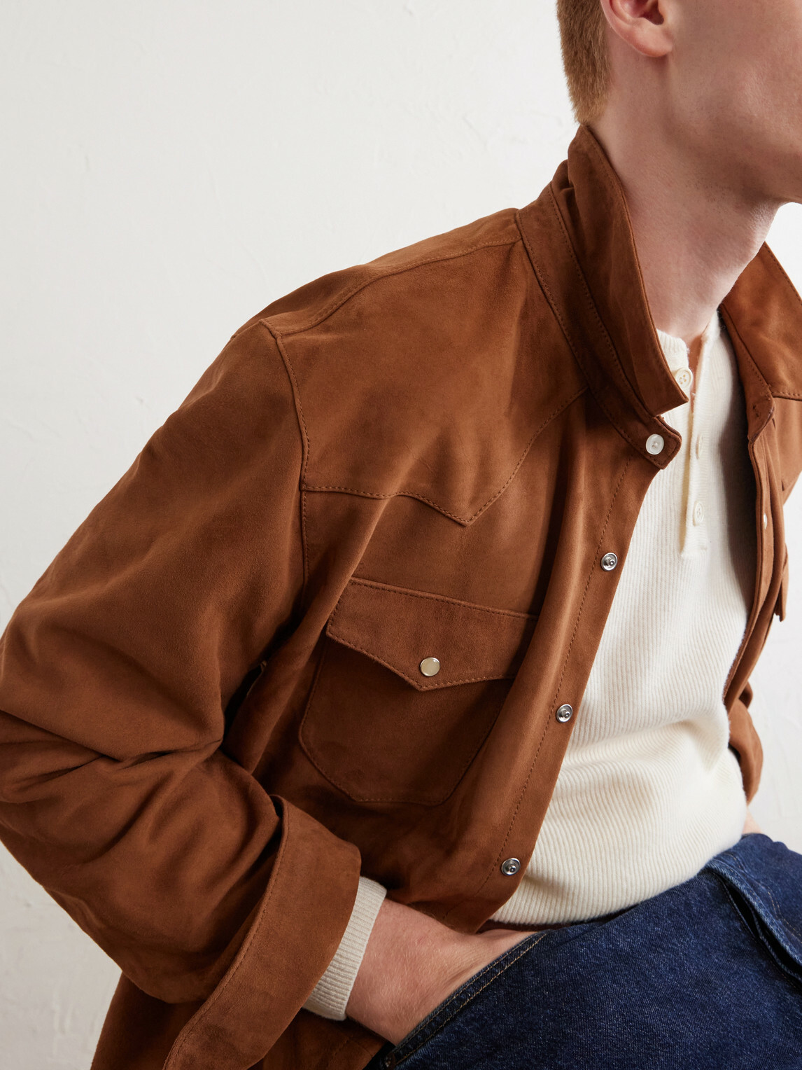 Officine Générale - Mashall Suede Jacket - Brown