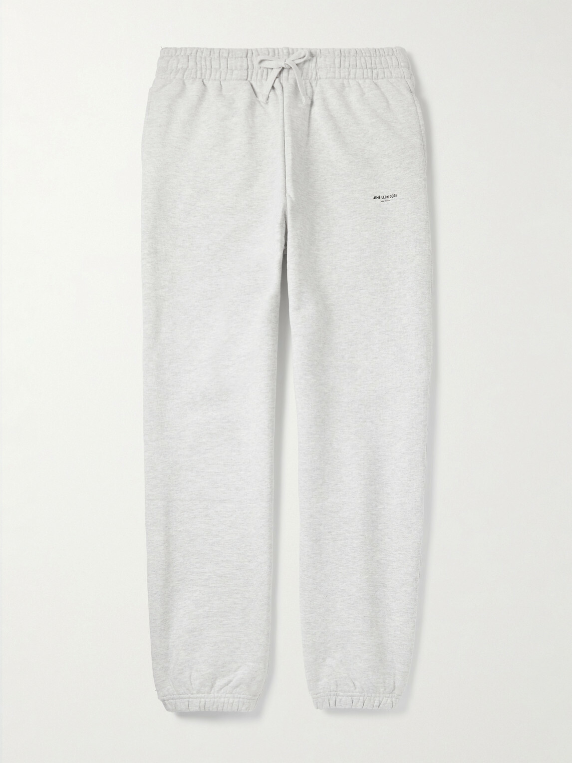 Aimé Leon Dore - Straight-Leg Logo-Print Cotton-Jersey Sweatpants - Gray