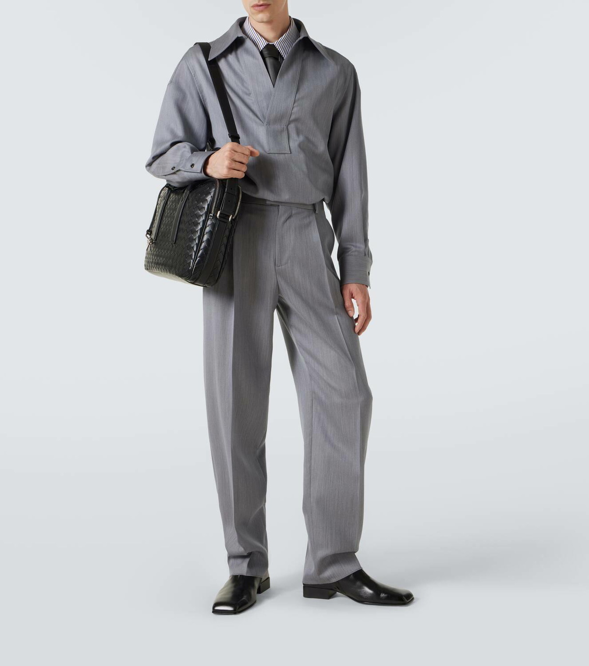 Bottega Veneta Getaway Intrecciato leather briefcase