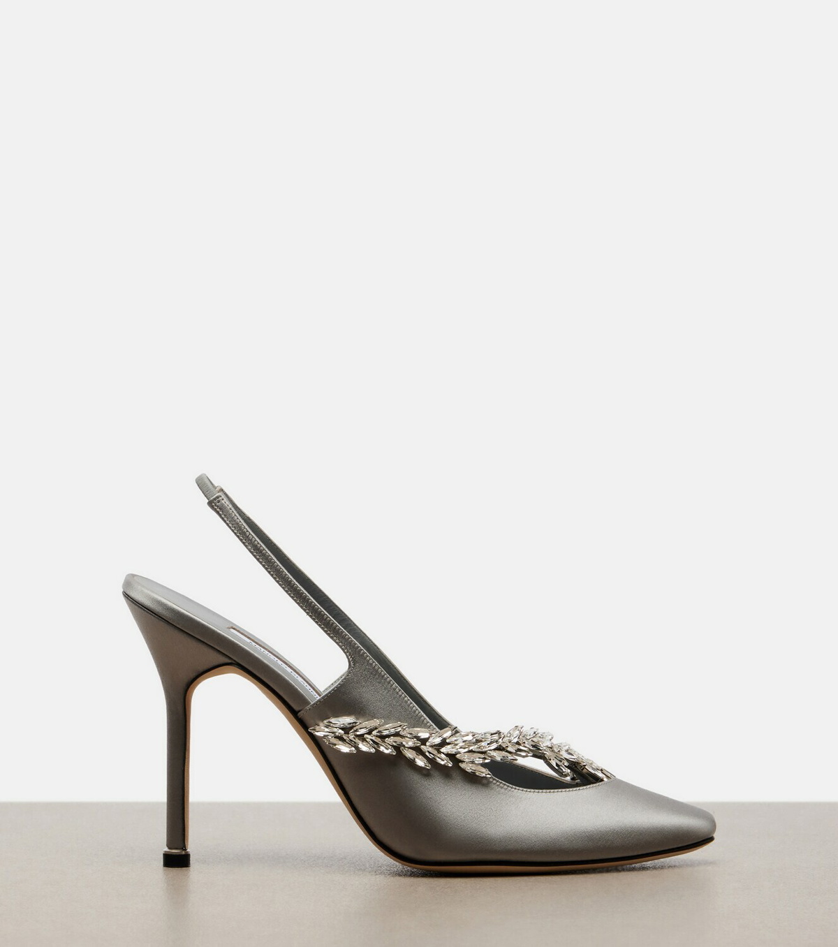 Balenciaga x Manolo Blahnik satin slingback pumps