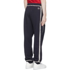Loewe Navy and Off-White Anagram Lounge Pants