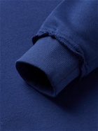 CALVIN KLEIN UNDERWEAR - Logo-Print Loopback Cotton-Blend Jersey Sweatshirt - Blue - S