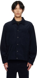 LE17SEPTEMBRE Navy Corduroy Layered Pocket Jacket
