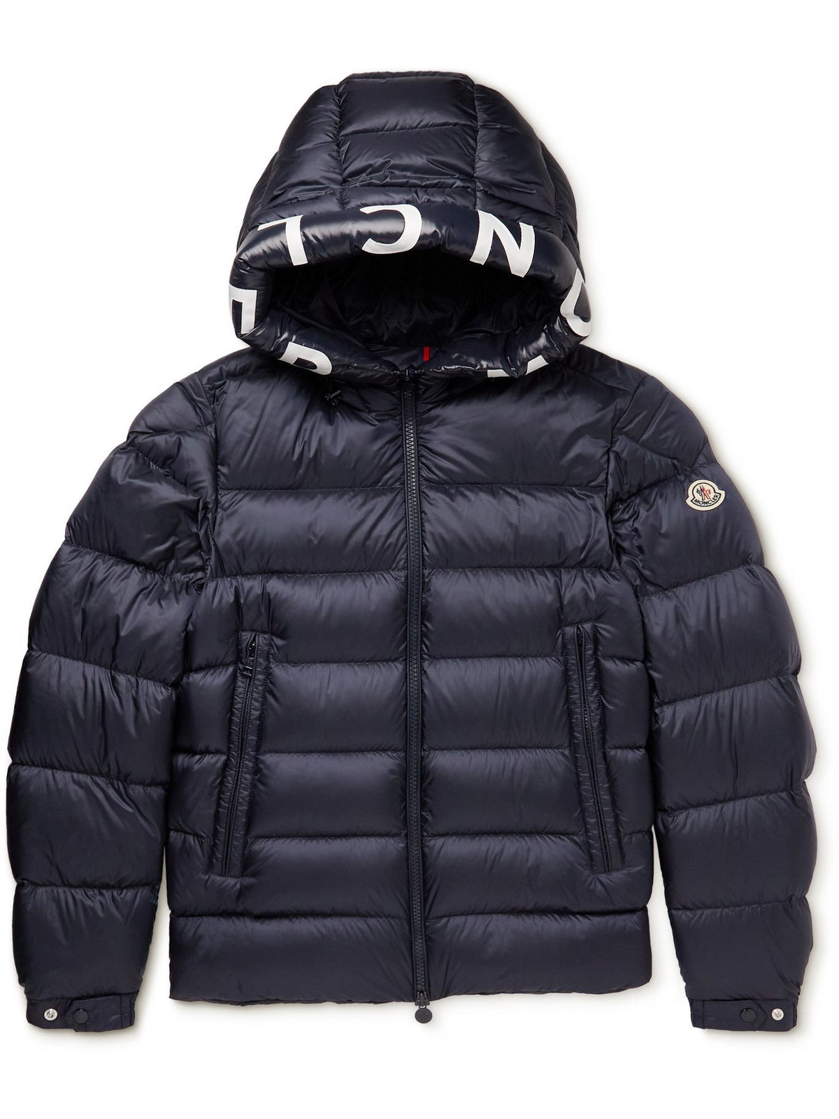 Moncler - Salzman Logo-Print Quilted Shell Down Jacket - Blue