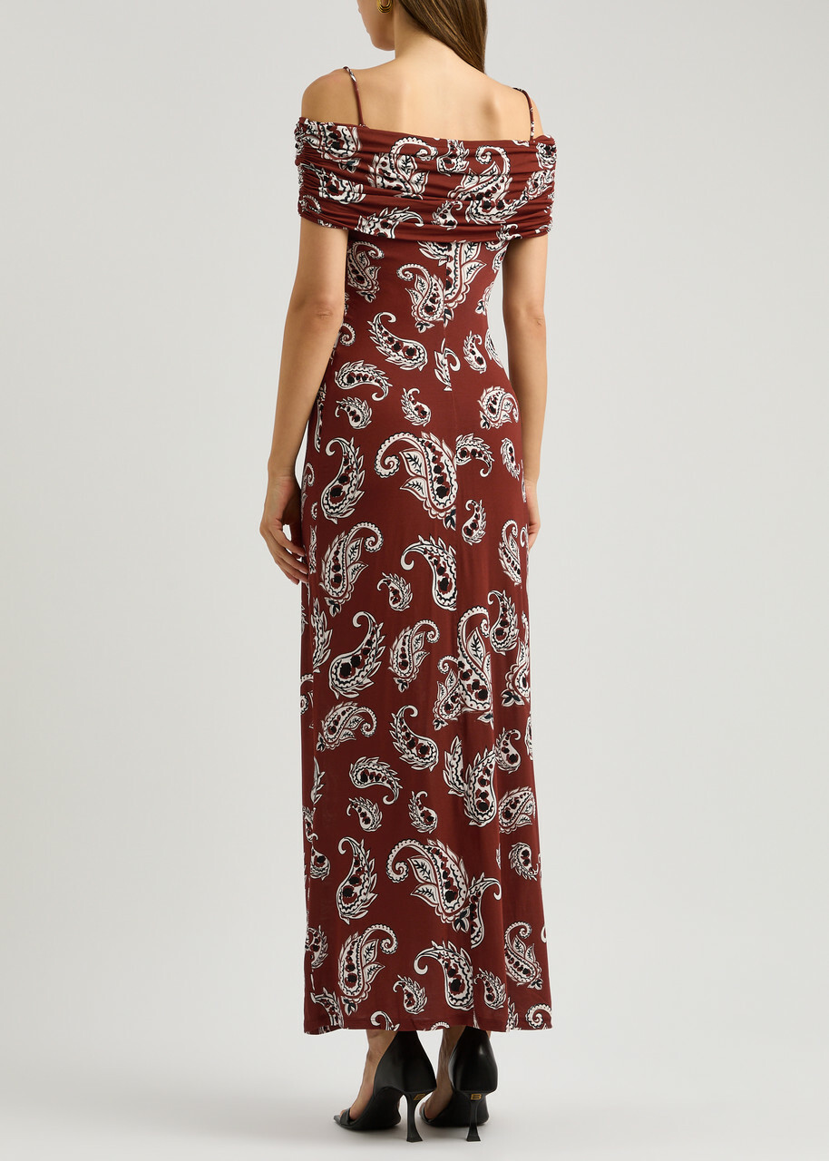 Rabanne Paisley-print Stretch-jersey Maxi Dress Multi Print