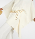 Taller Marmo Piccolo Mambo belted crêpe minidress