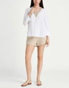 120% Lino Womens Top in White