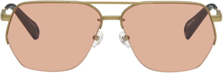 Photo: JACQUEMUS Gold La Croisière 'The Aviador' Sunglasses