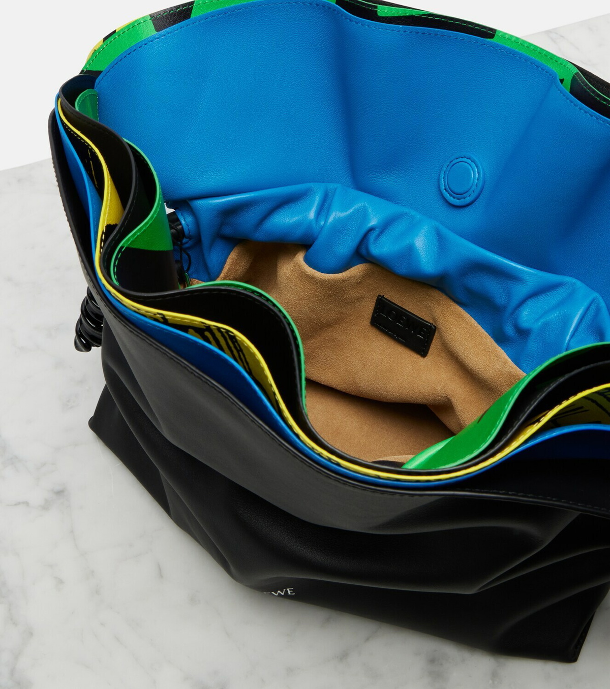 Loewe Flamenco leather clutch