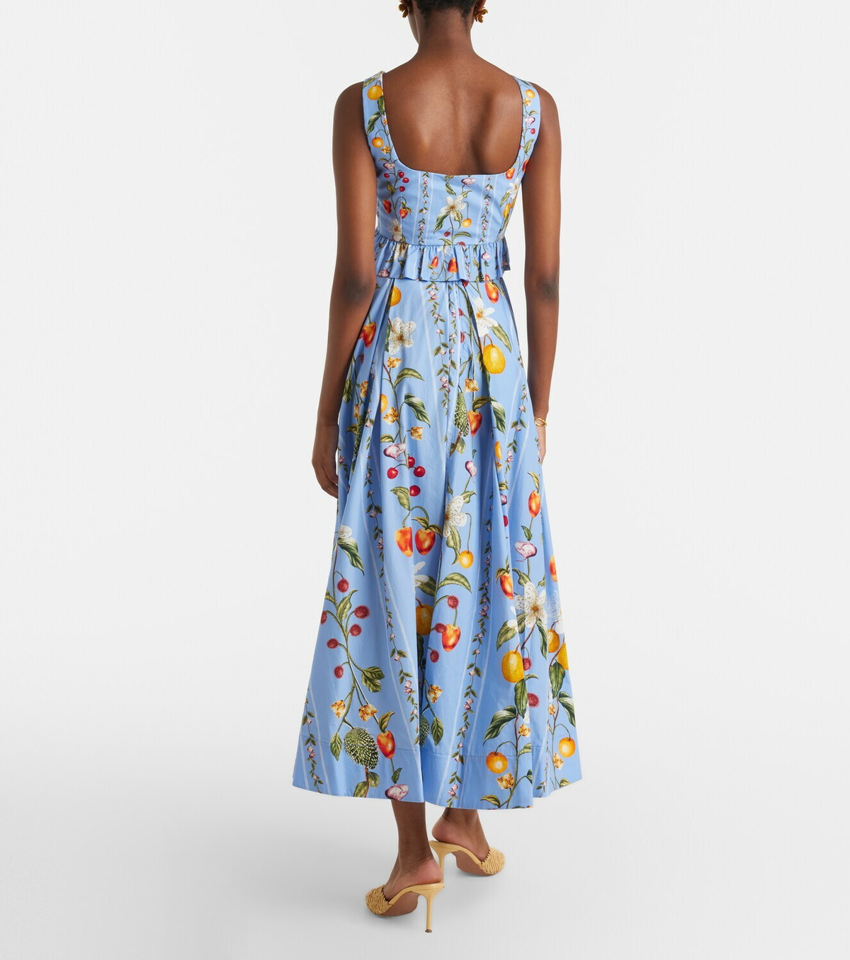 Agua by Agua Bendita Delta printed cotton maxi skirt