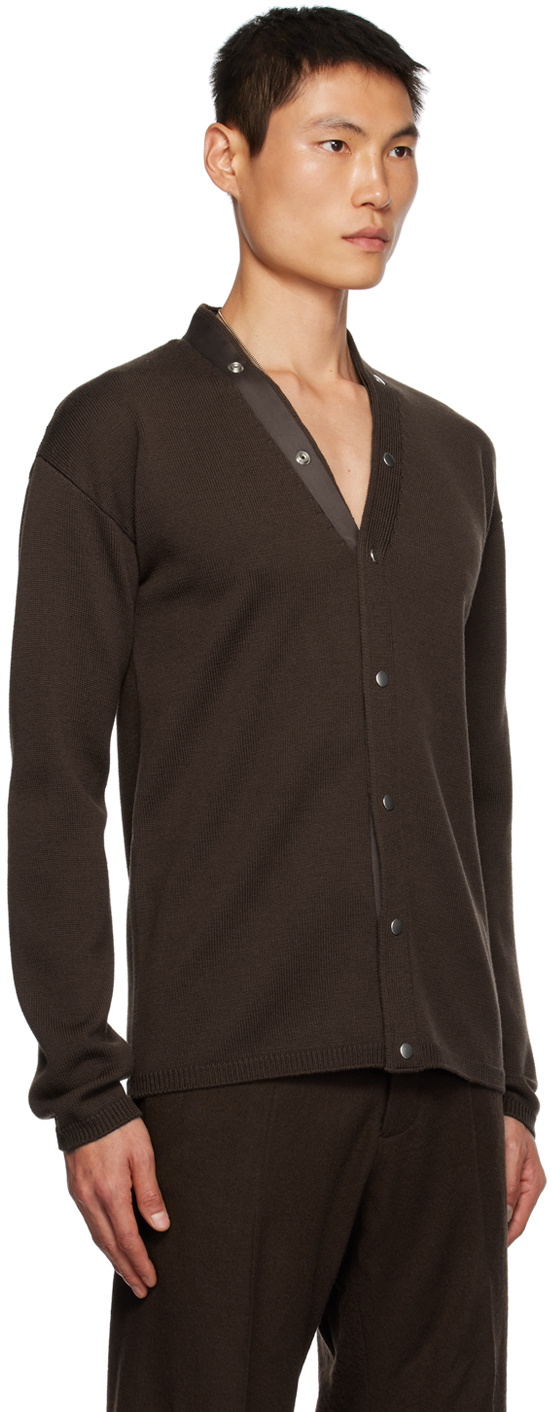 Rick Owens Brown Peter Cardigan Rick Owens