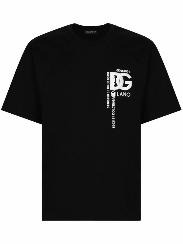 Photo: DOLCE & GABBANA - Cotton T-shirt With Logo