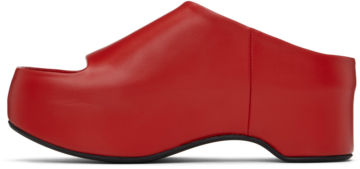 Marni Red Platform Heeled Sandals