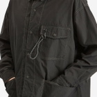 and wander Men's Cordura Cotton Ripstop Shirt Jacket in Black