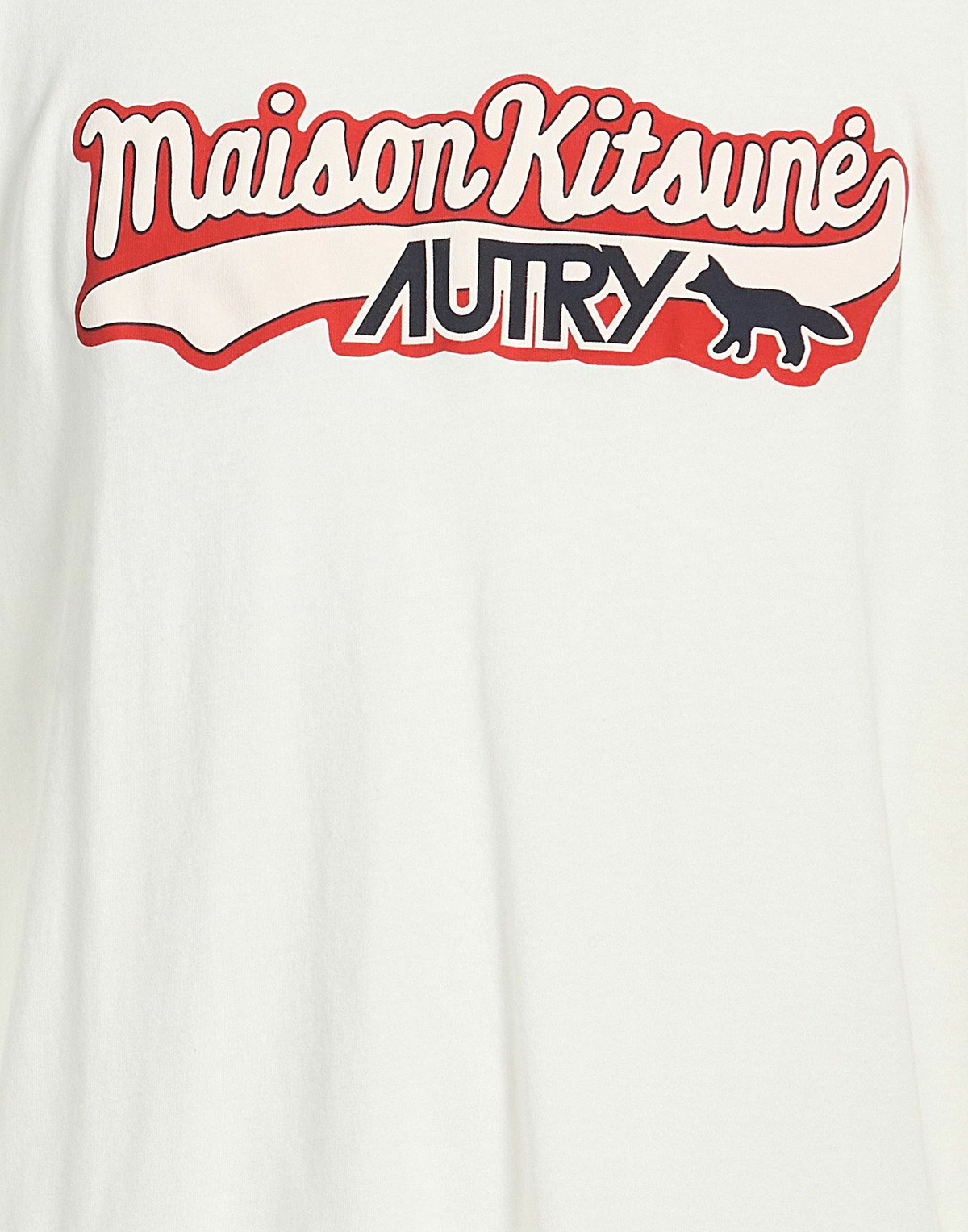 Autry X Maison Kitsuné Mens T-shirt in White