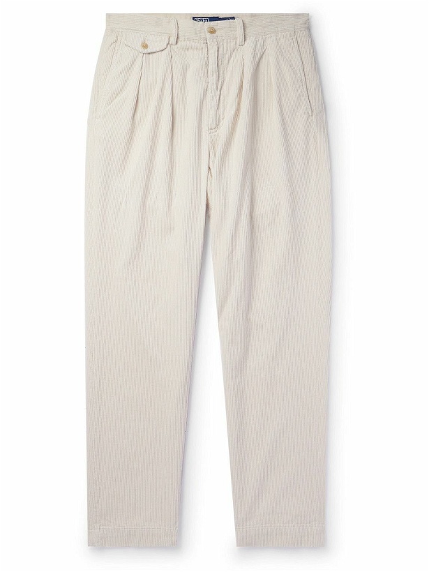 Photo: Polo Ralph Lauren - Whitman Straight-Leg Cotton-Corduory Trousers - Neutrals