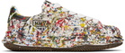 Maison MIHARA YASUHIRO White 'Blakey' OG Sole Sputtering Paint Canvas Sneakers