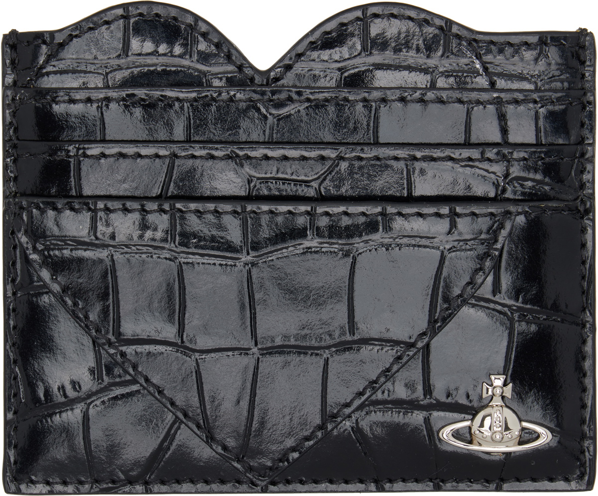 Vivienne Westwood Black Heart Card Holder