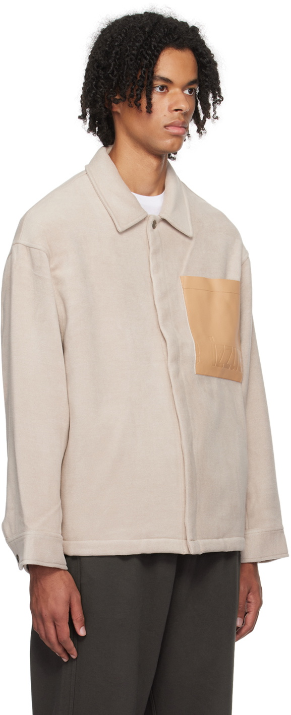 Izzue Beige Embossed Jacket