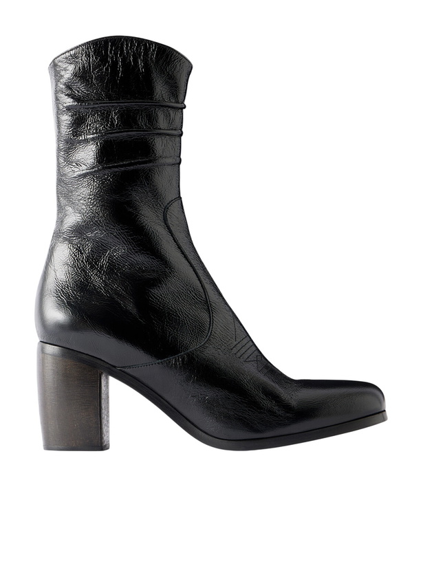 Photo: Enfants Riches Déprimés - Radiation Leather Chelsea Boots - Black