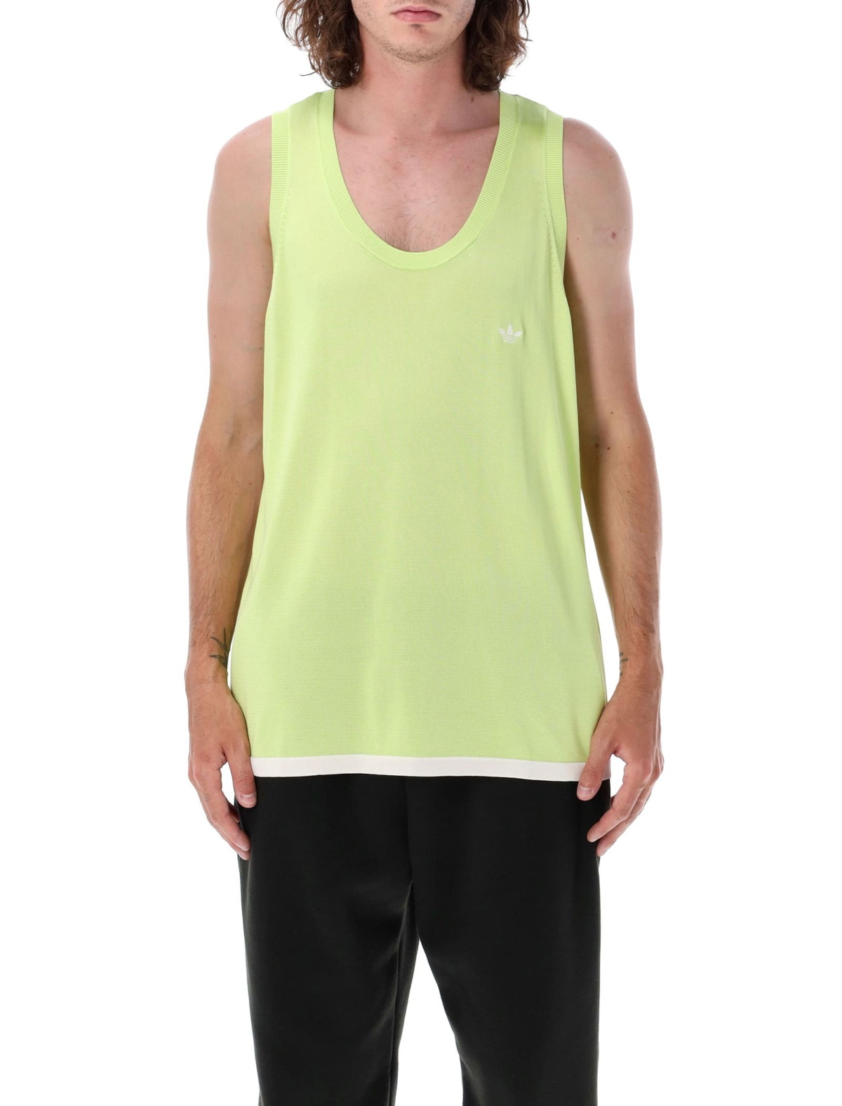 Tシャツ・カットソー ADIDAS ORIGINALS Wales Bonner tank top Yellow x Wales Bonner tank top in yellow - Adidas | Mytheresa