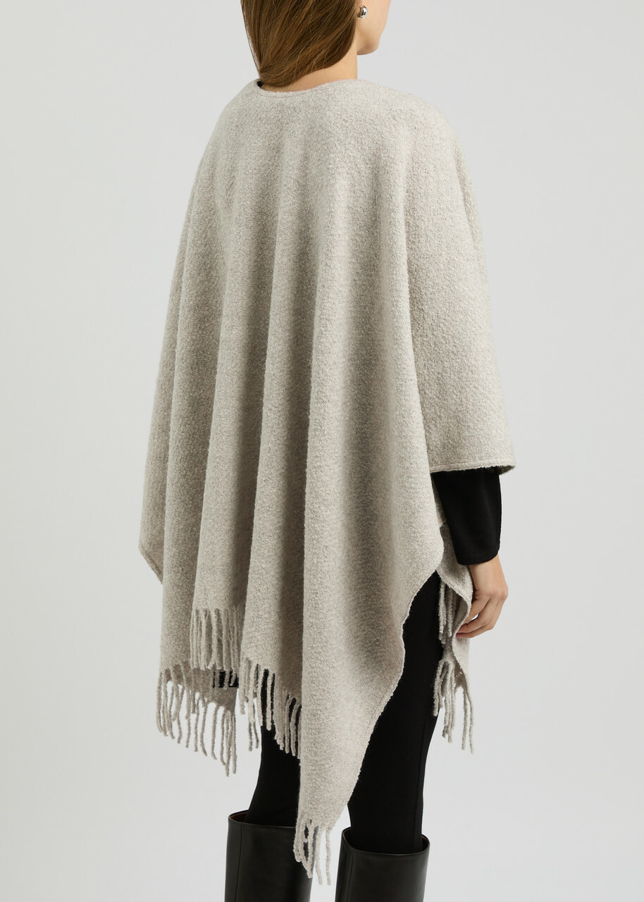 Eileen Fisher Bouclé Alpaca-blend Shawl - Pearl - One Size