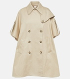 Max Mara Double-breasted cotton cape