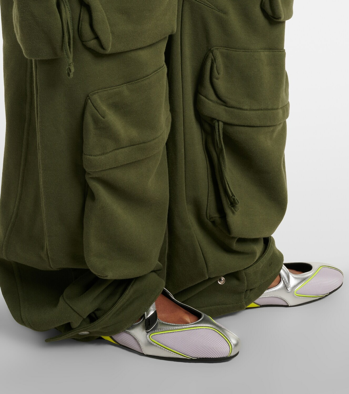 The Attico Cotton jersey sweatpants