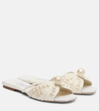 Jimmy Choo Siva embellished satin slides