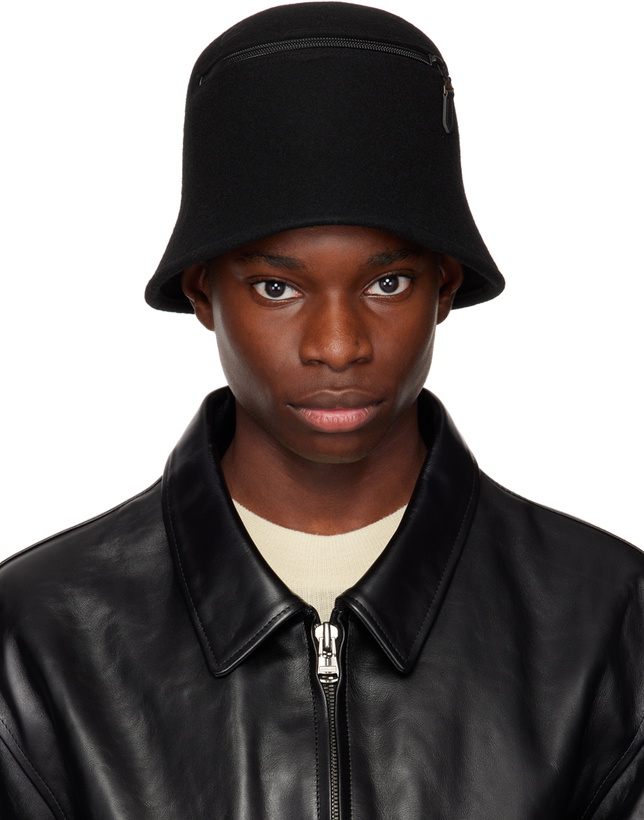 Photo: Y's Black Wool Bucket Hat