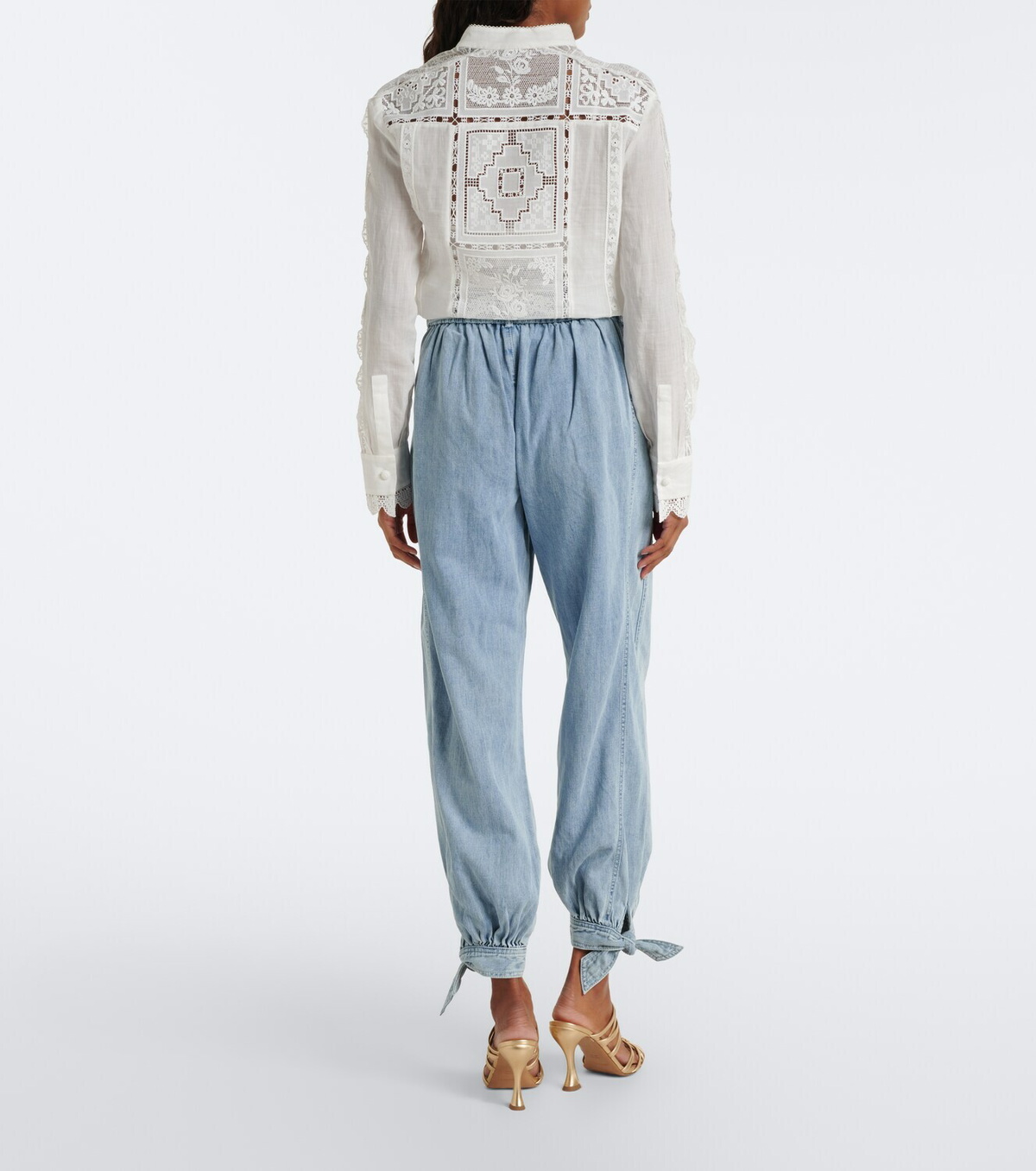 Zimmermann Fairlight barrel-leg jeans