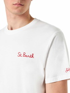 MC2 Saint Barth Man Cotton T-shirt With Bart Angel Print | The Simpsons Special Edition