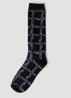 JW Anderson Logo Grid Long Socks