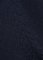 Drake's Merino Wool Polo Jumper Navy