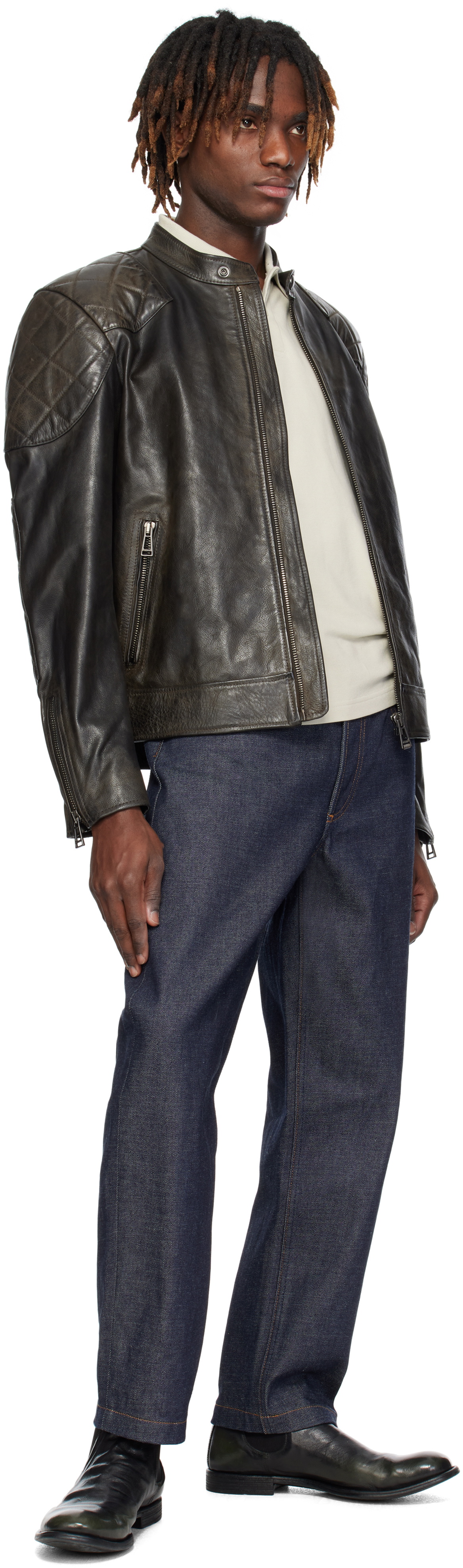 Belstaff Black Outlaw Leather Jacket
