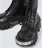 Balenciaga Bulldozer leather lace-up boots
