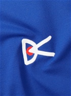 DISTRICT VISION - Logo-Print Stretch-Jersey Running T-Shirt - Blue