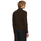 Lemaire Brown and Black Wool Turtleneck