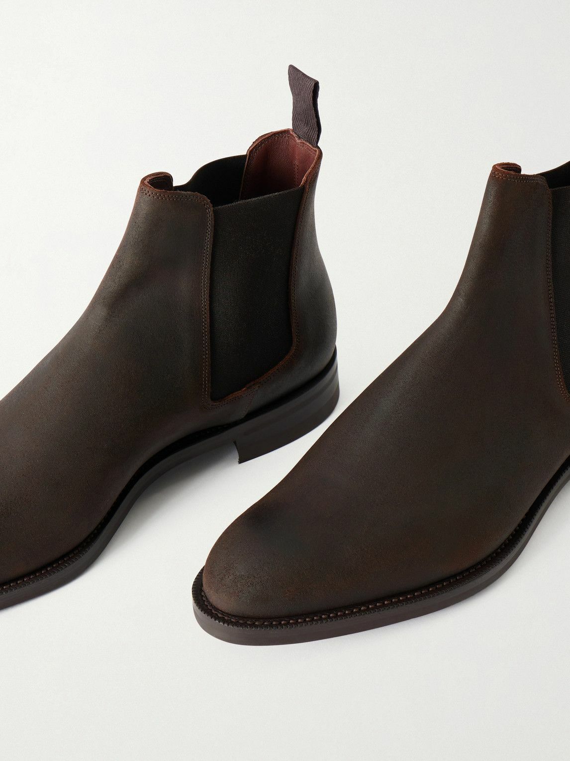 Edward Green - Govan Suede Chelsea Boots - Brown