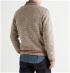 RRL - Striped Wool and Cotton-Blend Sweater - Neutrals