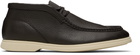 BOSS Brown Tumbled Leather Desert Boots