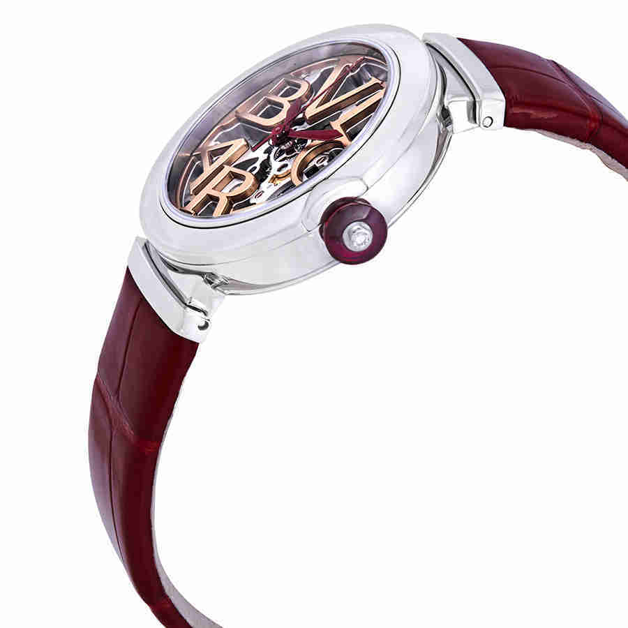 Bvlgari Lvcea Automatic Ladies Leather Watch 102879