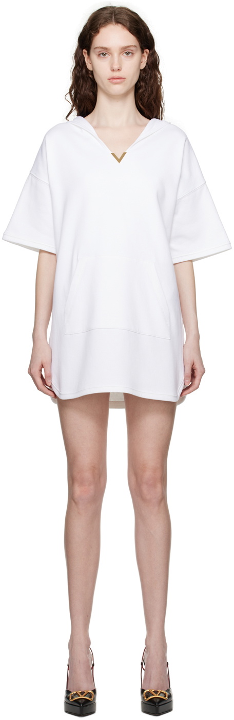 Valentino White Structured Minidress