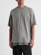 Maison Margiela - Layered Cotton-Jersey T-Shirt - Gray