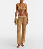 Anna Kosturova Brigitte crochet cotton bra top