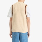 Drôle de Monsieur Men's Mesh Tank Top in Cream