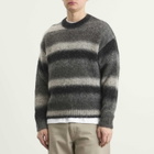 Norse Projects Men's Jonas Gradient Alpaca Sweater in Charcoal Melange