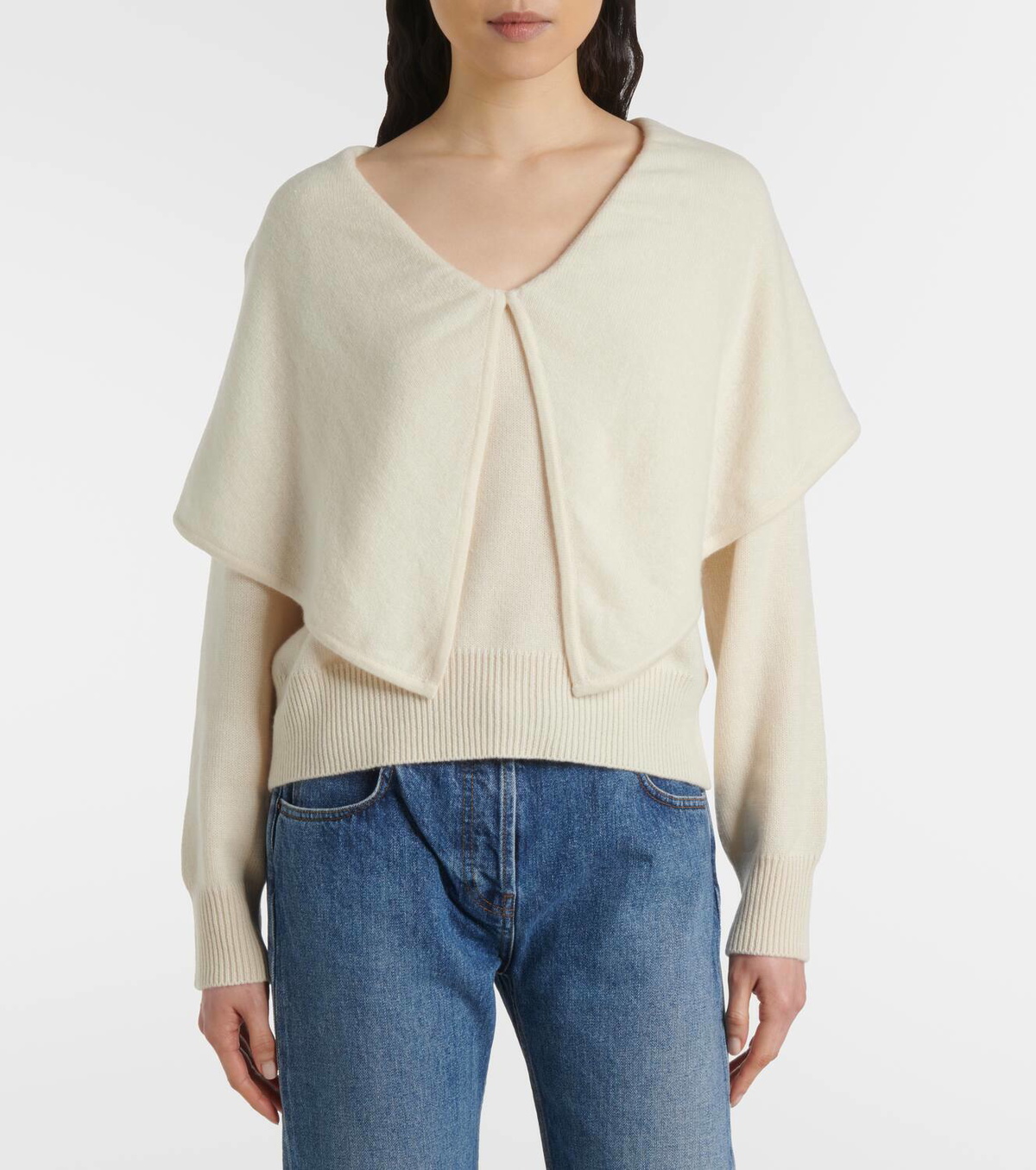 Tove Malia gathered cashmere sweater