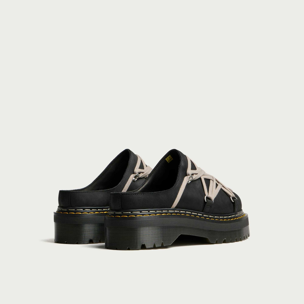 Rick Owens Men's x Dr. Martens Quad Sole Megalace Mule in Black