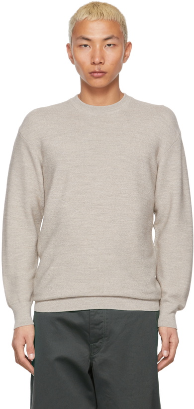 Photo: Lemaire Beige Crewneck Sweater